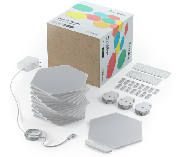Nanoleaf Shapes Hexagons Starter Kit (15 paneli, kontroler) - 651646 - zdjęcie 2